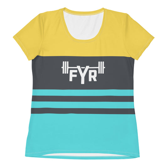Women's Team FYR Athletic Tee Stripes