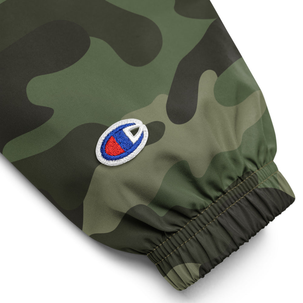 FYR Embroidered Champion Camo Packable Jacket
