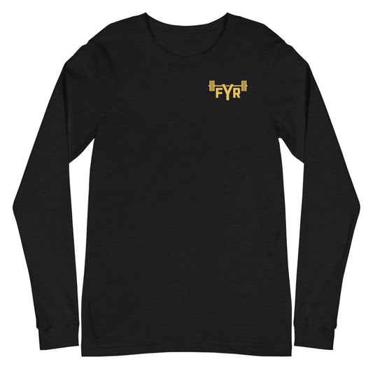 FYR Heather Black Unisex Long Sleeve Tee