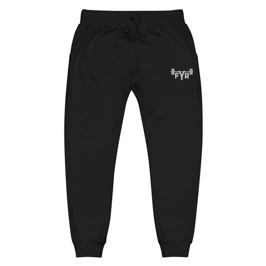 FYR Unisex Black Fleece Sweatpants