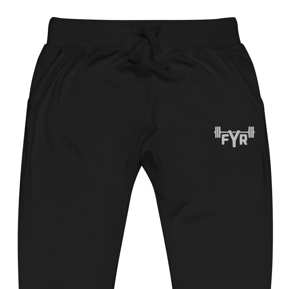 FYR Unisex Black Fleece Sweatpants